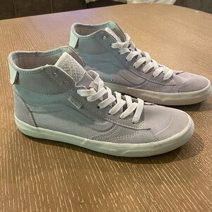 Vans The Lizzie Womens Size 10.5 Dusty Blue White EcoCush Skate Shoes Mens 9